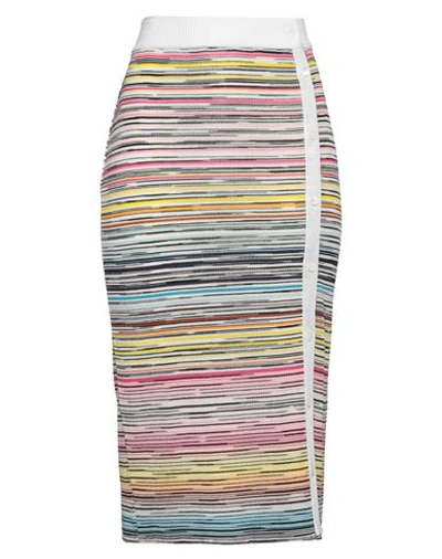 Missoni Woman Midi Skirt White Size 4 Wool, Viscose
