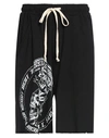 Massimo Sabbadin Man Shorts & Bermuda Shorts Black Size L Cotton In Black