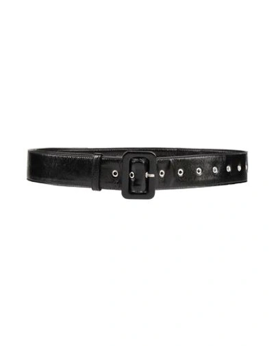 Dries Van Noten Woman Belt Black Size 36 Soft Leather