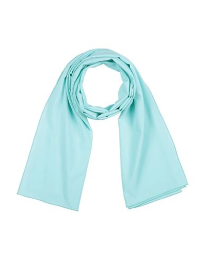 Tassos Mitropoulos Woman Scarf Turquoise Size - Polyester, Elastane In Blue