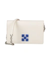 OFF-WHITE OFF-WHITE WOMAN CROSS-BODY BAG WHITE SIZE - SOFT LEATHER