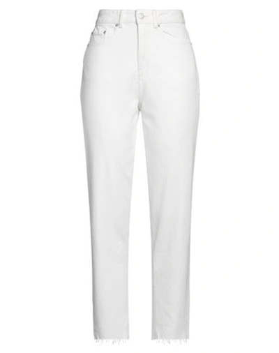 Jjxx By Jack & Jones Woman Jeans White Size 28w-32l Cotton