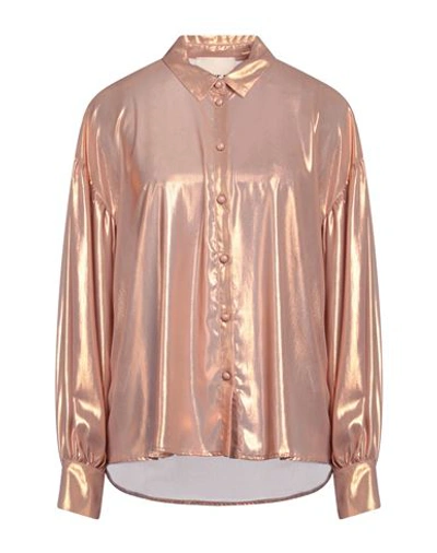 Aniye By Woman Shirt Rose Gold Size 10 Polyester