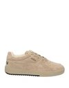 Palm Angels Man Sneakers Sage Green Size 11 Soft Leather In Sage Green