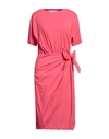 Attic And Barn Woman Midi Dress Magenta Size M Cotton