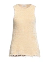 Jil Sander Woman Sweater Cream Size 4 Silk, Cotton In White