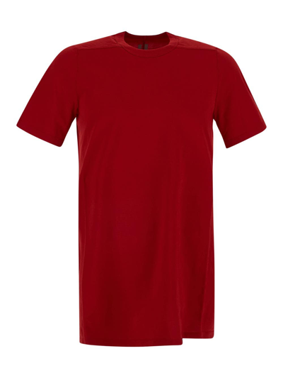 Rick Owens Level T-shirt In Red