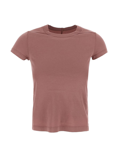 Rick Owens Cropped T-shirt In Pink