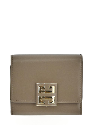 Givenchy 4g Trifold Wallet In Brown