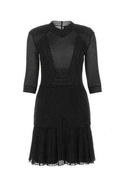 Givenchy Woman Black Stretch Viscose Blend Mini Dress