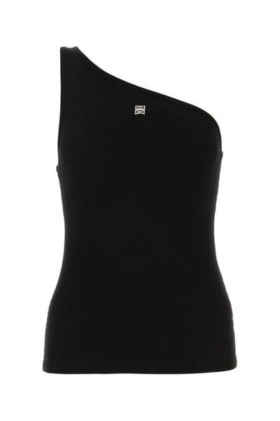 Givenchy Woman Black Stretch Viscose Blend Top