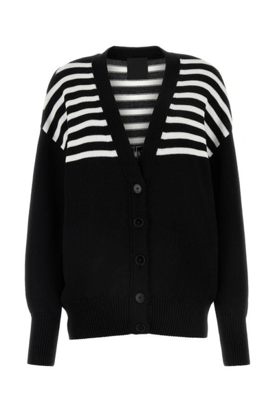 GIVENCHY GIVENCHY WOMAN BLACK VISCOSE BLEND OVERSIZE CARDIGAN