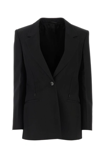 GIVENCHY GIVENCHY WOMEN BLACK WOOL BLEND BLAZER