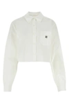 Givenchy 4g Cropped Shirt In White