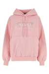 VERSACE VERSACE WOMAN PINK COTTON SWEATSHIRT