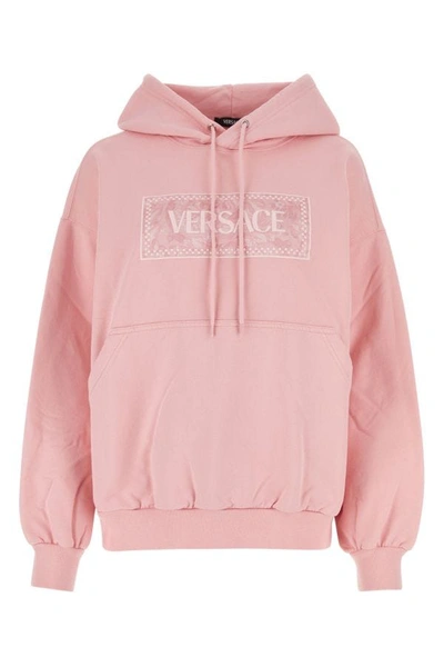 Versace Woman Pink Cotton Sweatshirt