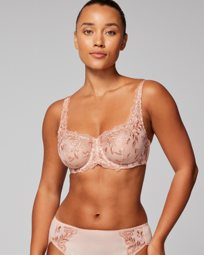 Soma Women's Sensuous Lace Unlined Bra In Rose Blush Size 34d |