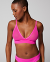 SOMA WOMEN'S MESH TRIANGLE BRALETTE IN HOT PINK SIZE 2XL | SOMA