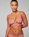 SOMA TRIANGLE MESH BRALETTE IN PINK SIZE XS | SOMA