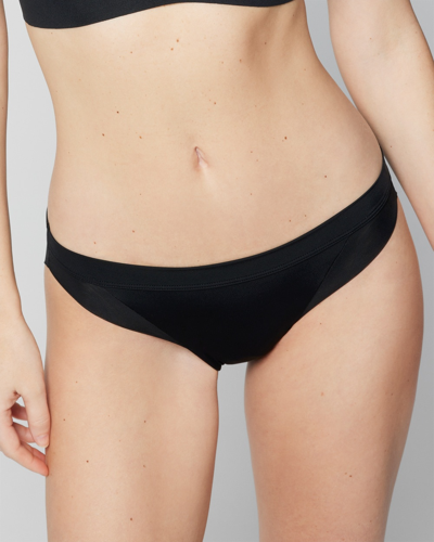 Soma Women's Mesh Bikini Underwear In Black Size Medium |