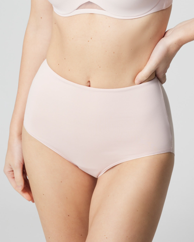 Soma Women's Vanishing Tummy Retro Brief Underwear In Pink Size Small |