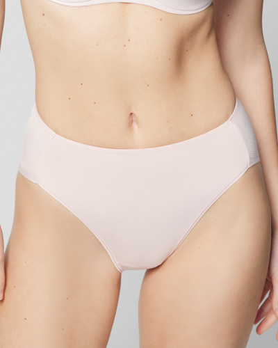 Soma Women's Vanishing Tummy High-leg Brief Underwear In Pink Size Large |