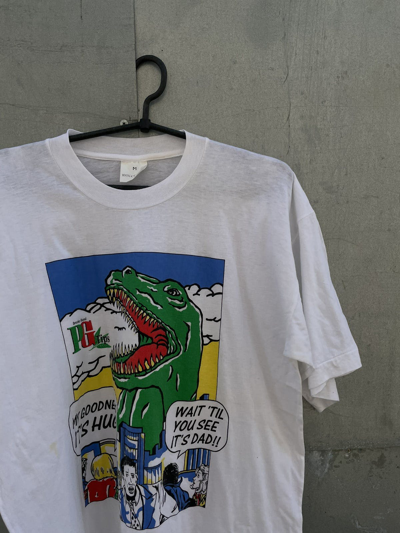 Pre-owned Humor X Vintage T-shirts Joke My Goodness It's Huge 90's Style Usa In White