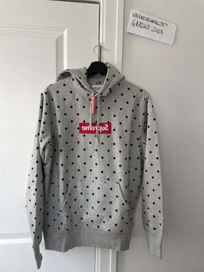 Pre-owned Comme Des Garcons X Supreme Cdg Part 1 Box Logo Hoodie In Grey