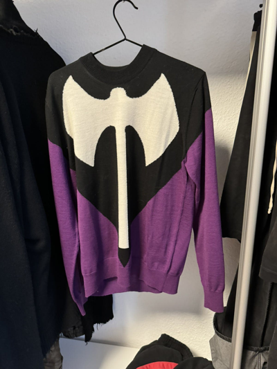 Pre-owned Comme Des Garcons X Vetements Cdg Lesbian Axe Sweater In Purple