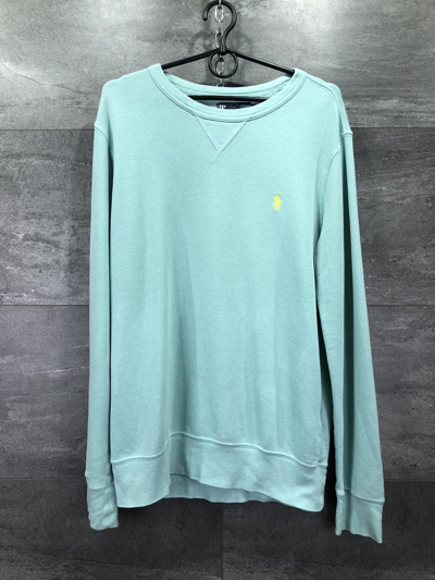 Pre-owned Polo Ralph Lauren X Vintage Polo Ralph Laurent Sweatshirt Vintage Size M In Turquoise