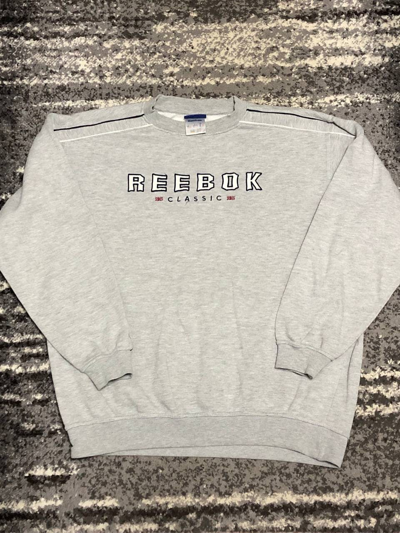 Pre-owned Reebok X Vintage Reebok Vintage Sweatshirt In Grey