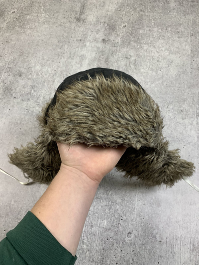 Pre-owned Avant Garde Ushanka Trapper Hat Furry Mohair Fuzzy Fur Hat Y2k 90's In Black