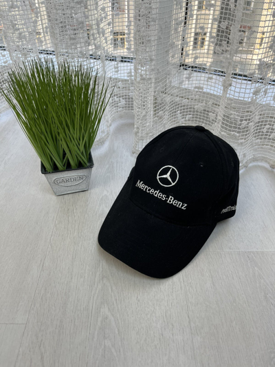 Pre-owned Formula Uno X Mercedes Benz Cap Profitraining Big Logo Y2k In Black