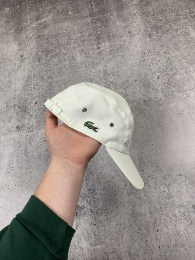 Pre-owned Lacoste X Vintage Lacoste 5 Panel Cap T2 Y2k / 90's In White
