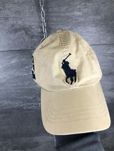 Pre-owned Polo Ralph Lauren X Vintage Polo Ralph Laurent Big Boys Big Pony Chino Baseball Cap In Brown
