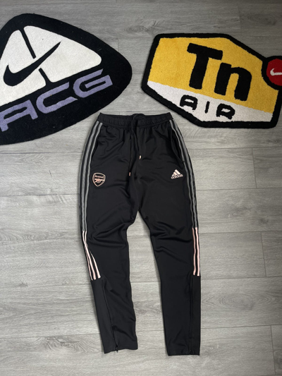 Pre-owned Adidas X Soccer Jersey Adidas Arsenal Training Tracksuit Bottoms In Black