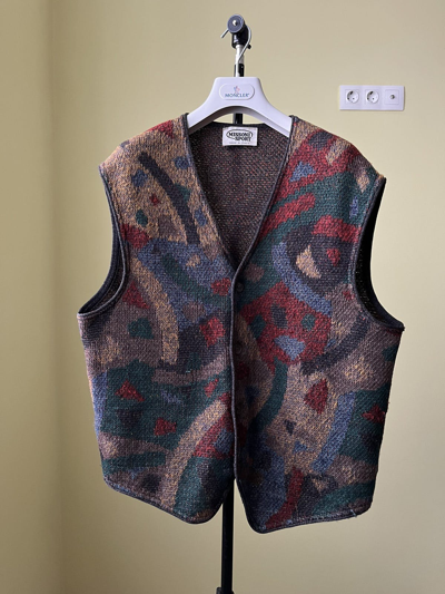 Pre-owned Missoni Wool Vest Gilet In Multicolor