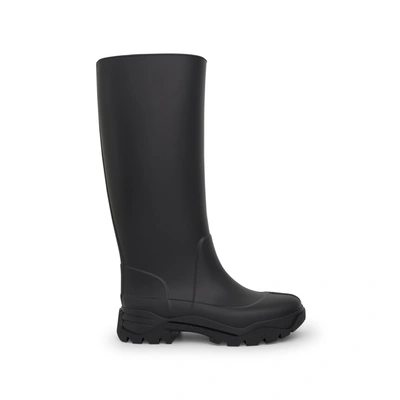 Maison Margiela Tabi Rain Boots In Black