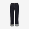 Alexander Mcqueen Turn-up Jeans In Indigo