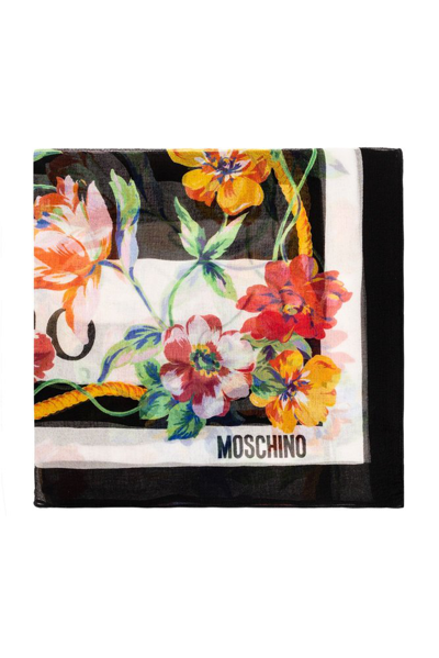 Moschino Floral Printed Rectangular In Multi