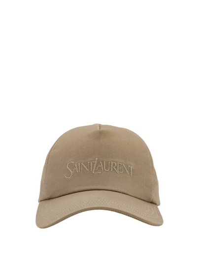 SAINT LAURENT SAINT LAURENT LOGO EMBROIDERED BASEBALL CAP