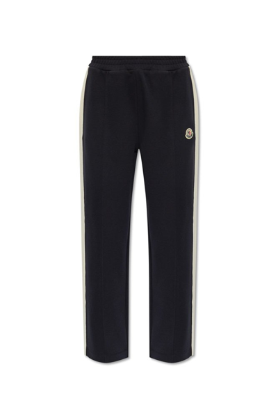 Moncler Side Stripe Sweatpants In Navy