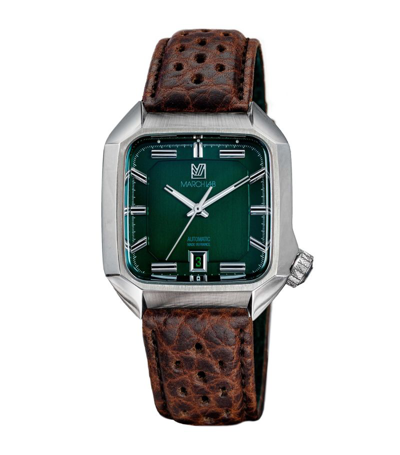 March La.b Stainless Steel Am2 Automatic Watch 39mm In Green
