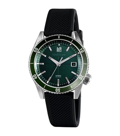 March La.b Stainless Steel Bonzer Automatic Watch 41mm In Green