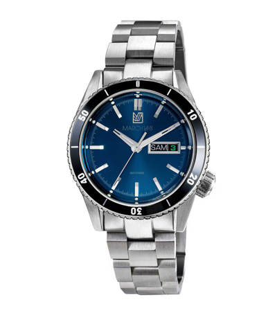 March La.b Stainless Steel Bonzer Electric Watch 41mm In Blue