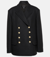 NILI LOTAN PASCAL DOUBLE-BREASTED VIRGIN WOOL PEACOAT