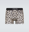 TOM FORD LEOPARD-PRINT COTTON-BLEND BOXER BRIEFS