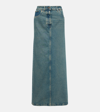 Prada Denim Maxi-skirt In Blue