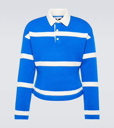 Jw Anderson Polohemd Aus Einem Wollgemisch In Blue