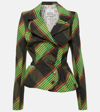 Vivienne Westwood Drunken Tailored Tartan Blazer In Multicoloured